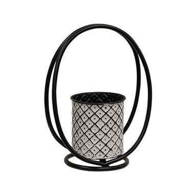2 Set Boho Planters on Oval Stands - The Fox Decor